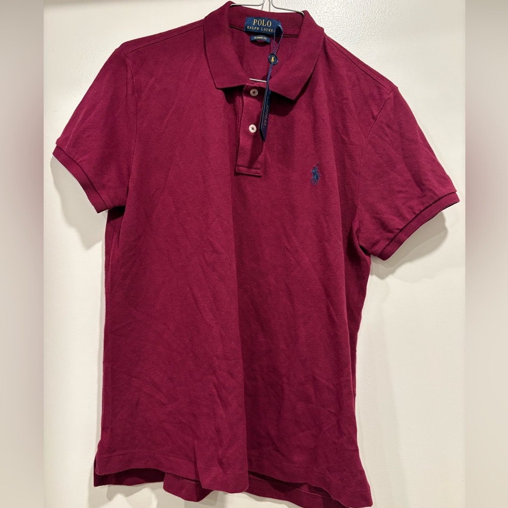 * NWT Polo by Ralph Lauren burgundy boys original polo size Large deep wine